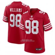 Camiseta NFL Game San Francisco 49ers Mykel Williams 2025 Rojo