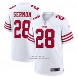 Camiseta NFL Game San Francisco 49ers Trey Sermon Blanco