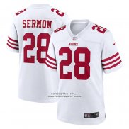 Camiseta NFL Game San Francisco 49ers Trey Sermon Blanco