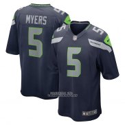 Camiseta NFL Game Seattle Seahawks Jason Myers Azul