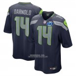 Camiseta NFL Game Seattle Seahawks Sam Darnold College 50th Season Azul