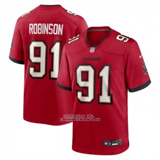 Camiseta NFL Game Tampa Bay Buccaneers A'Shawn Robinson Rojo