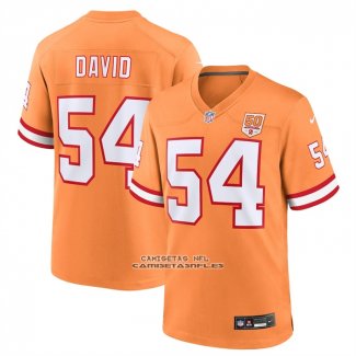 Camiseta NFL Game Tampa Bay Buccaneers Lavonte David 50th Season Naranja