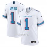 Camiseta NFL Game Tennessee Titans Cameron Ward Blanco Camiseta NFL Game Tennessee Titans Cameron Ward Blanco