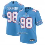 Camiseta NFL Game Tennessee Titans Jeffery Simmons Azul2 Camiseta NFL Game Tennessee Titans Jeffery Simmons Azul2