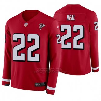 Camiseta NFL Hombre Atlanta Falcons Keanu Neal Rojo Therma Manga Larga