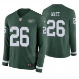 Camiseta NFL Hombre New York Jets Marcus Maye Verde Therma Manga Larga