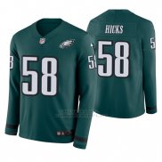 Camiseta NFL Hombre Philadelphia Eagles Jordan Hicks Verde Therma Manga Larga
