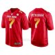 Camiseta NFL Hombre Pittsburgh Steelers 7 Ben Roethlisberger Rojo AFC 2018 Pro Bowl