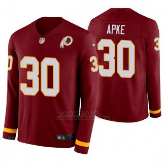 Camiseta NFL Hombre Washington Commanders Troy Apke Burgundy Therma Manga Larga