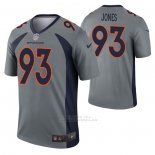Camiseta NFL Legend Denver Broncos Dre'mont Jones Inverted Gris