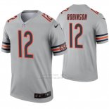 Camiseta NFL Legend Hombre Chicago Bears 12 Allen Robinson Inverted Gris