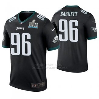 Camiseta NFL Legend Hombre Philadelphia Eagles Derek Barnett Negro Super Bowl Lii Champions Color Rush