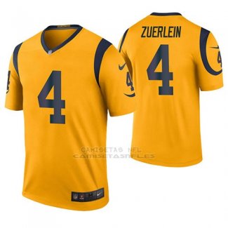 Camiseta NFL Legend Hombre St Louis Rams Greg Zuerlein Oro Color Rush