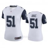 Camiseta NFL Legend Mujer Dallas Cowboys Bradlee Anae Blanco Color Rush