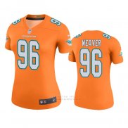 Camiseta NFL Legend Mujer Miami Dolphins Curtis Weaver Naranja