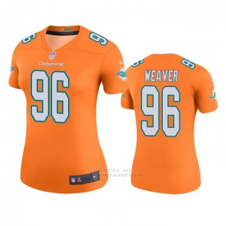 Camiseta NFL Legend Mujer Miami Dolphins Curtis Weaver Naranja