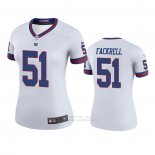 Camiseta NFL Legend Mujer New York Giants Kyler Fackrell Blanco Color Rush