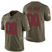 Camiseta NFL Limited Arizona Cardinals Personalizada 2017 Salute To Service Verde