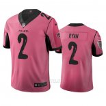 Camiseta NFL Limited Atlanta Falcons Matt Ryan Ciudad Edition Rosa