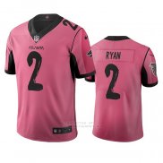 Camiseta NFL Limited Atlanta Falcons Matt Ryan Ciudad Edition Rosa