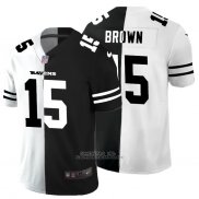 Camiseta NFL Limited Baltimore Ravens Brown White Black Split