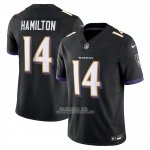 Camiseta NFL Limited Baltimore Ravens Kyle Hamilton Alterno Vapor F.U.S.E. Negro
