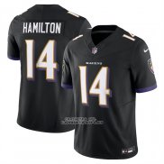 Camiseta NFL Limited Baltimore Ravens Kyle Hamilton Alterno Vapor F.U.S.E. Negro