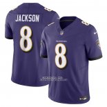 Camiseta NFL Limited Baltimore Ravens Lamar Jackson Vapor F.U.S.E. Violeta