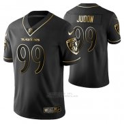 Camiseta NFL Limited Baltimore Ravens Matt Judon Golden Edition Negro