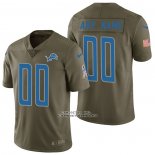 Camiseta NFL Limited Detroit Lions Personalizada 2017 Salute To Service Verde