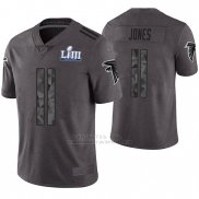 Camiseta NFL Limited Hombre Atlanta Falcons Julio Jones Gris Super Bowl LIII