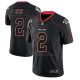Camiseta NFL Limited Hombre Atlanta Falcons Matt Ryan Negro Color Rush 2018 Lights Out