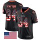 Camiseta NFL Limited Hombre Chicago Bears 34 Walter Payton Negro Rush USA Flag