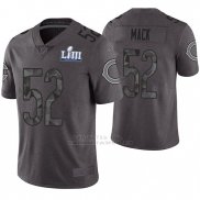 Camiseta NFL Limited Hombre Chicago Bears Khalil Mack Gris Super Bowl LIII