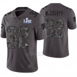 Camiseta NFL Limited Hombre New England Patriots Devin Mccourty Gris Super Bowl LIII