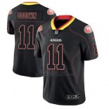 Camiseta NFL Limited Hombre San Francisco 49ers Marquise Goodwin Negro Color Rush 2018 Lights Out