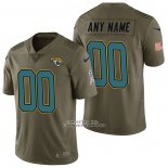 Camiseta NFL Limited Jacksonville Jaguars Personalizada 2017 Salute To Service Verde