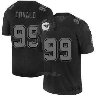 Camiseta NFL Limited Los Angeles Rams Donald 2019 Salute To Service Negro