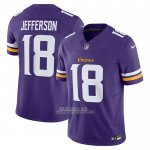 Camiseta NFL Limited Minnesota Vikings Justin Jefferson Vapor F.U.S.E. Amarillo Violeta