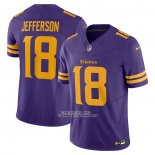 Camiseta NFL Limited Minnesota Vikings Justin Jefferson Vapor F.U.S.E. Amarillo Violeta