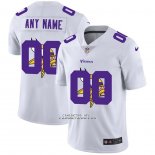 Camiseta NFL Limited Minnesota Vikings Personalizada Logo Dual Overlap Blanco