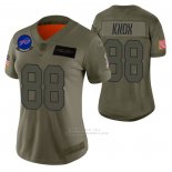 Camiseta NFL Limited Mujer Buffalo Bills Dawson Knox 2019 Salute To Service Verde