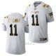 Camiseta NFL Limited New England Patriots Julian Edelman Golden Edition 2020 Blanco