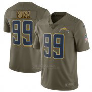 Camiseta NFL Limited Nino Los Angeles Chargers 99 Bosa 2017 Salute To Service Verde