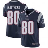 Camiseta NFL Limited Nino New England Patriots 80 Jordan Matthews Azul Stitched Vapor Untouchable