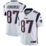 Camiseta NFL Limited Nino New England Patriots 87 Gronkowski Blanco