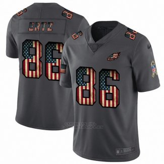 Camiseta NFL Limited Philadelphia Eagles Ertz Retro Flag Negro