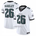 Camiseta NFL Limited Philadelphia Eagles Saquon Barkley Vapor F.U.S.E. Blanco