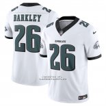 Camiseta NFL Limited Philadelphia Eagles Saquon Barkley Vapor F.U.S.E. Blanco